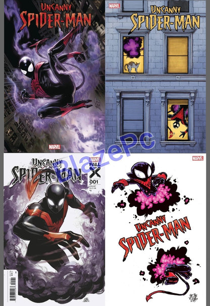 Uncanny Spider-Man #1 Cover A B C D Variant Set or 1:25 Option Marvel 2023 NM