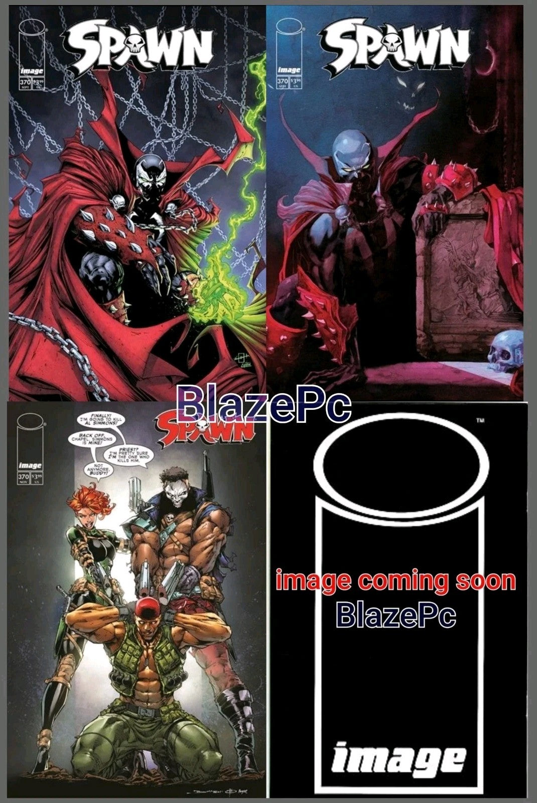 Spawn #370 Cover A B C D Variant Set Options Image Comics 2025 Presale 11/12