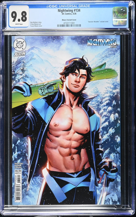 Nightwing #134 CGC 9.8 Cover E Travis Moore Sweater Weather Variant DC 2025