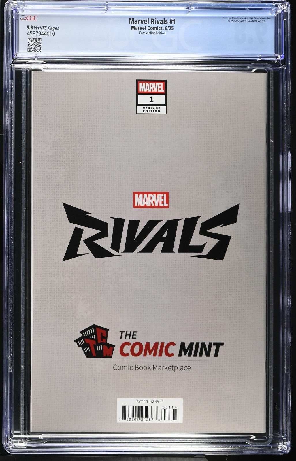 Marvel Rivals #1 CGC 9.8 Alan Quah Exclusive Variant Mint Allor Black 2025