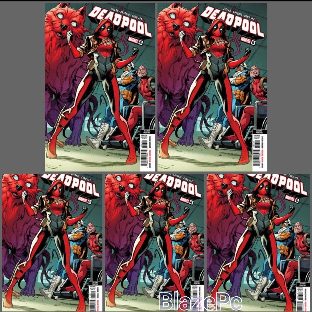 Deadpool #6 2nd Print Antonio Variant Bundle Options Ziglar 2024 Marvel NM