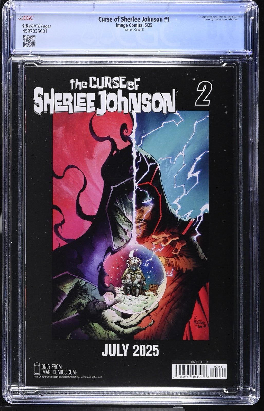 Spawn The Curse of Sherlee Johnson #1 CGC 9.8 1:50 Ryan Ottley Variant
