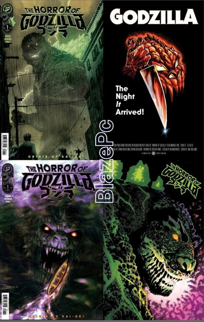 The Horror of Godzilla #1 Cover A B C D Variant Set Option IDW 2026 Presale 7/29
