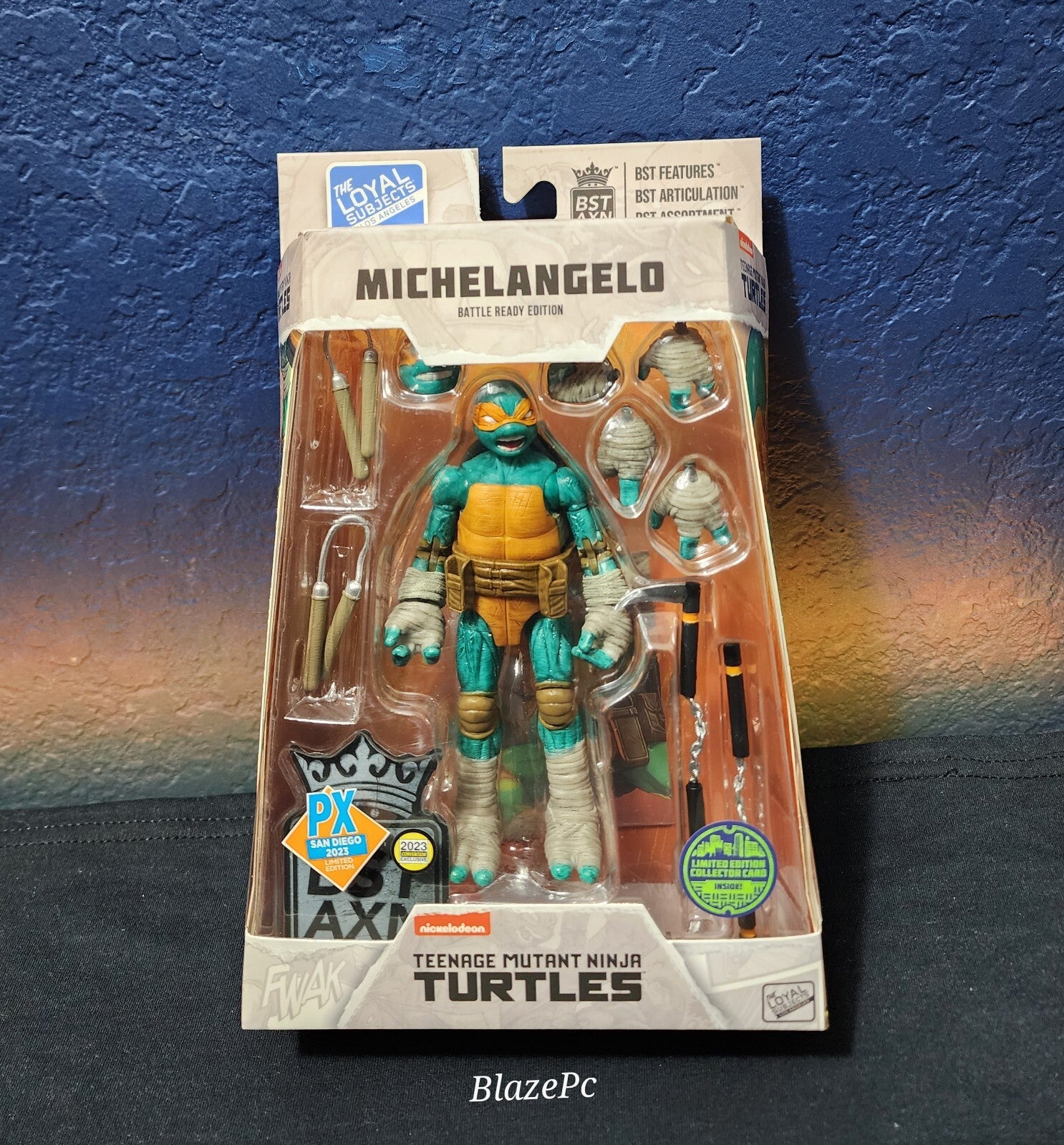 SDCC 2023 Loyal Subjects Battle Ready Tmnt 4 Pack Set BST AXN Ninja Turtles New