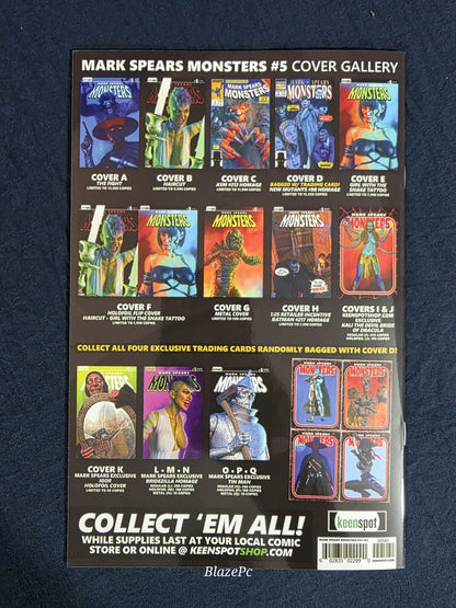 Mark Spears Monsters #5 1:25 Batman Homage Variant Keenspot Lots of Pics NM