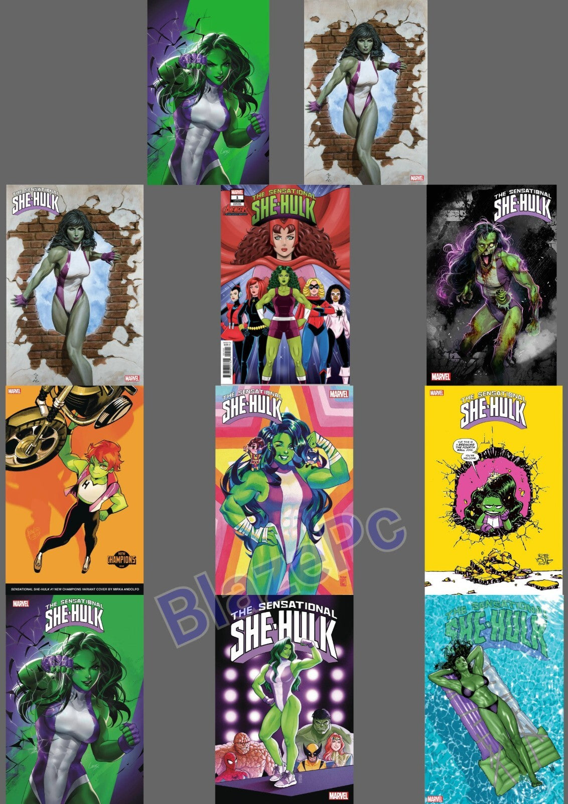 Sensational She-Hulk #1 A B C D E F G H I Foil Variant Set or 1:50 1:100 Options