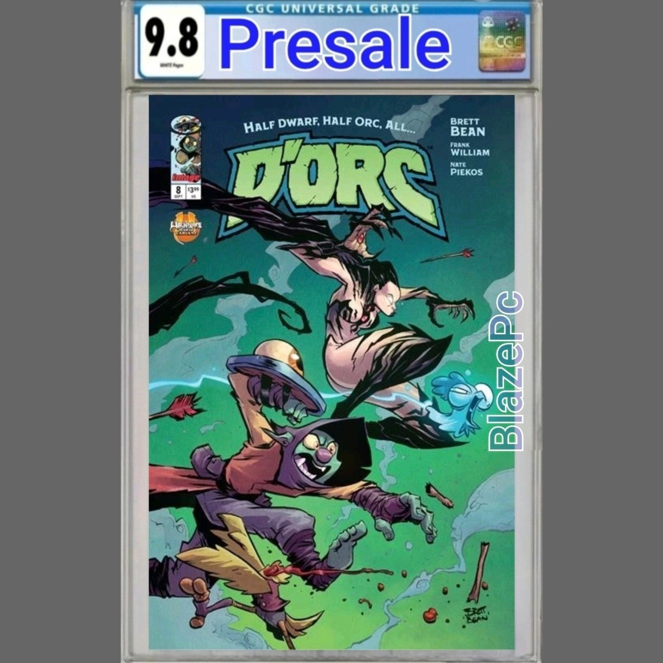 Dorc #8 CGC 9.8 Brett Bean Witchblade Cover C Variant 1st Print Image PRESALE