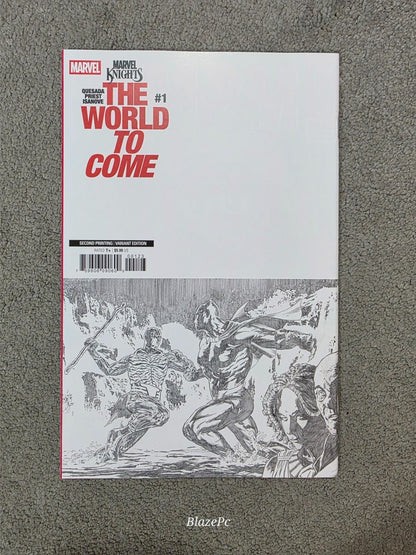 Marvel Knights The World To Come #1 1:25 2nd Print Quesada Sketch Variant NM