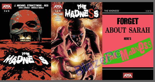 The Madness #3 Cover A B C Variant Set Options AWA Comics 2023 NM