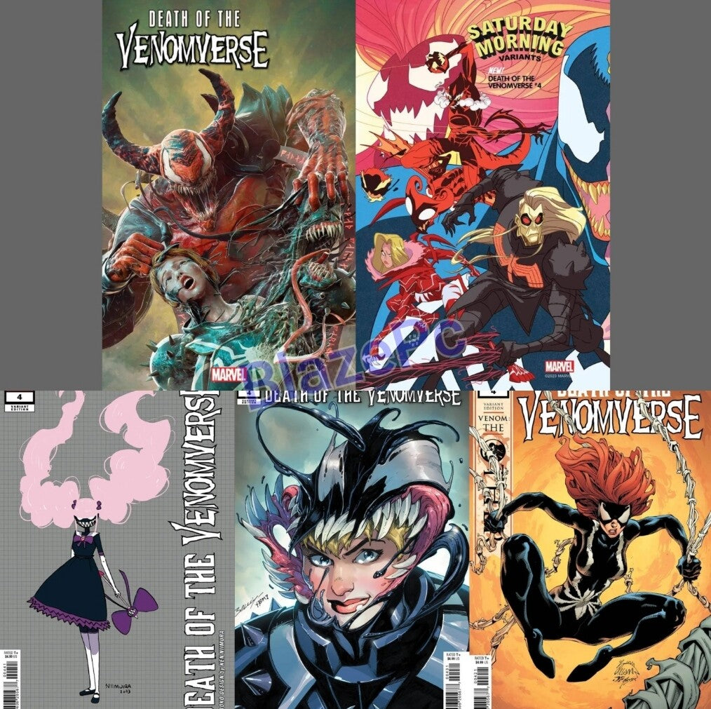 Death of the Venomverse #4 Cover A B C D E Variant Set or 1:10 Options 2023 NM