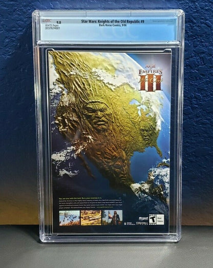 Star Wars Knights of the Old Republic #9 CGC 9.8 1st Appearance of Revan