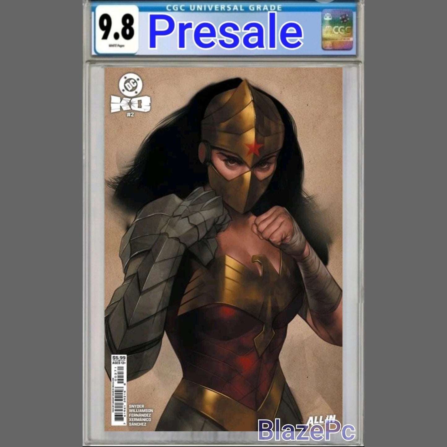 DC K.O. #2 CGC 9.8 Ben Oliver Cover H Face Off Card Stock Variant PRESALE