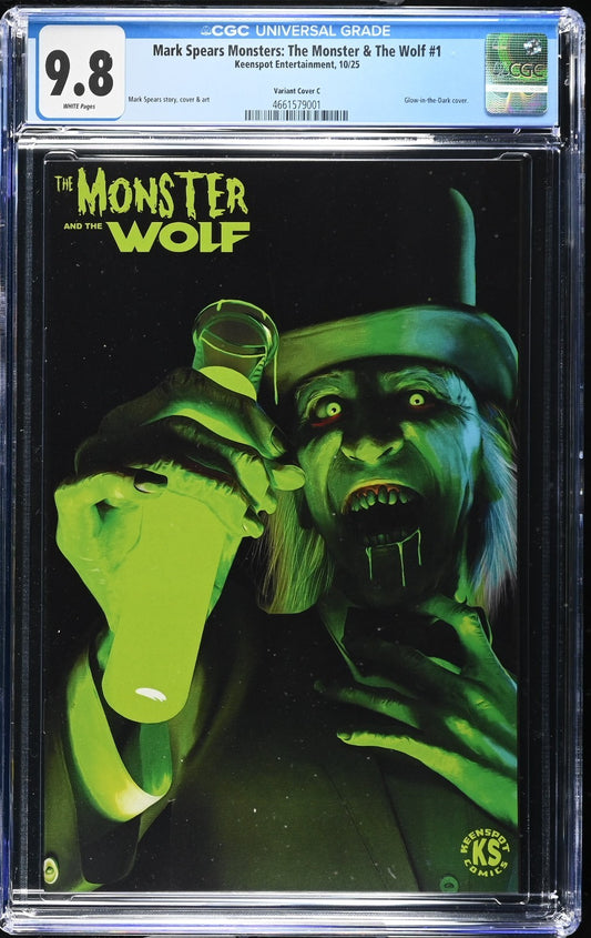 Mark Spears Monster & The Wolf #1 CGC 9.8 1:500 Glow In Dark Blind Bag In Hand