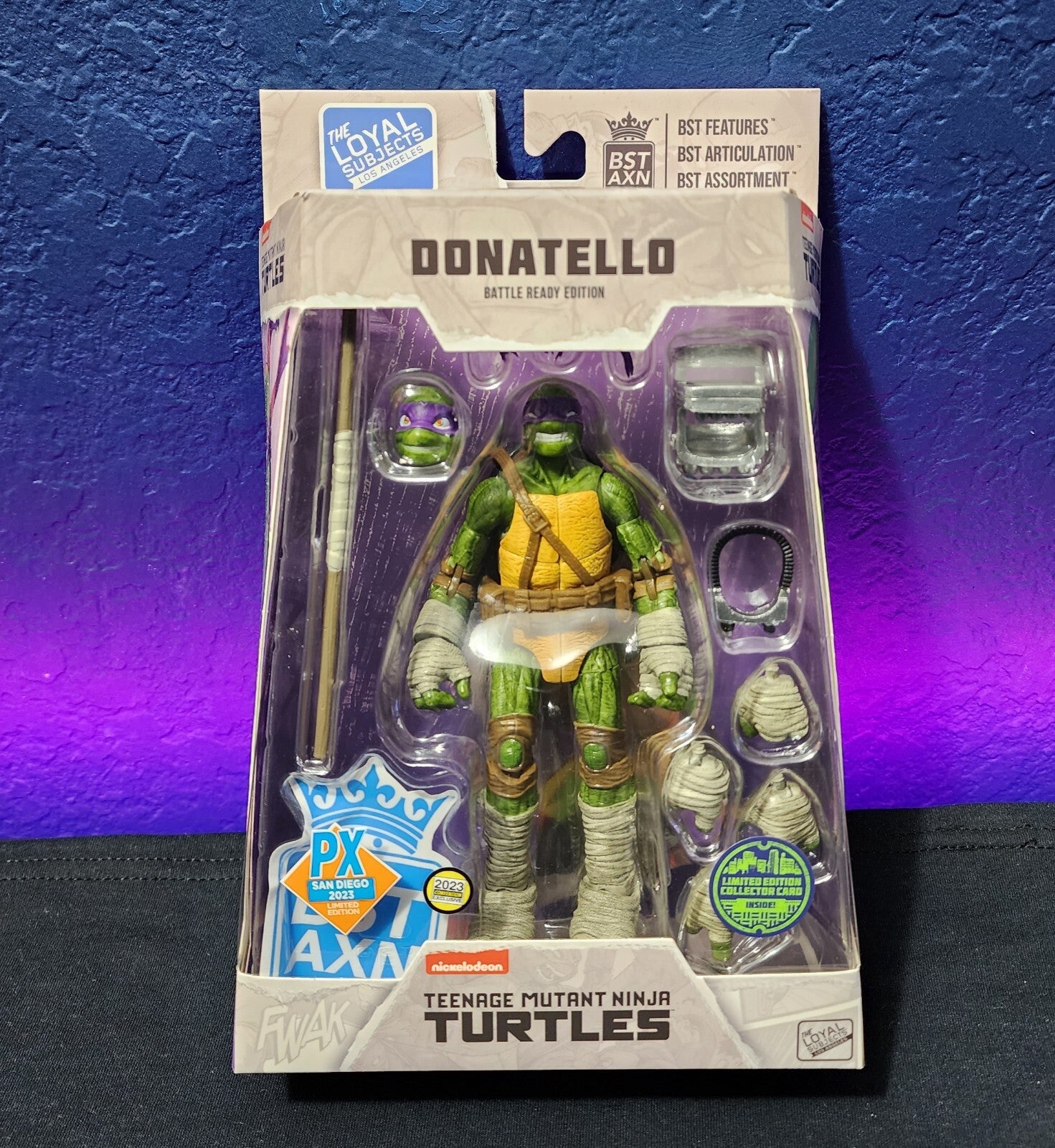 SDCC 2023 Loyal Subjects Battle Ready Tmnt 4 Pack Set BST AXN Ninja Turtles New