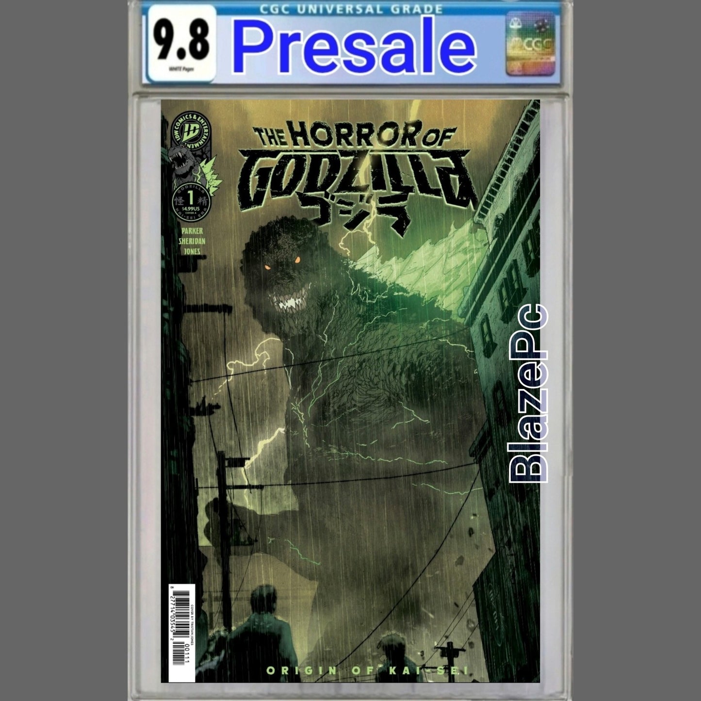 The Horror of Godzilla #1 CGC 9.8 Cover A Tristan Jones IDW 2026 PRESALE