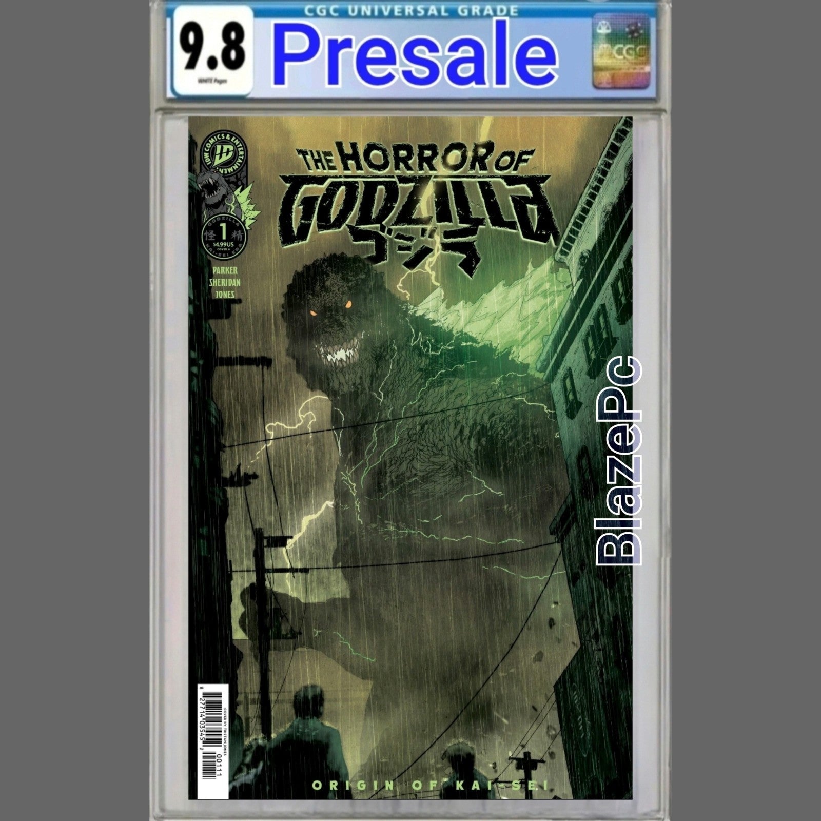 The Horror of Godzilla #1 CGC 9.8 Cover A Tristan Jones IDW 2026 PRESALE