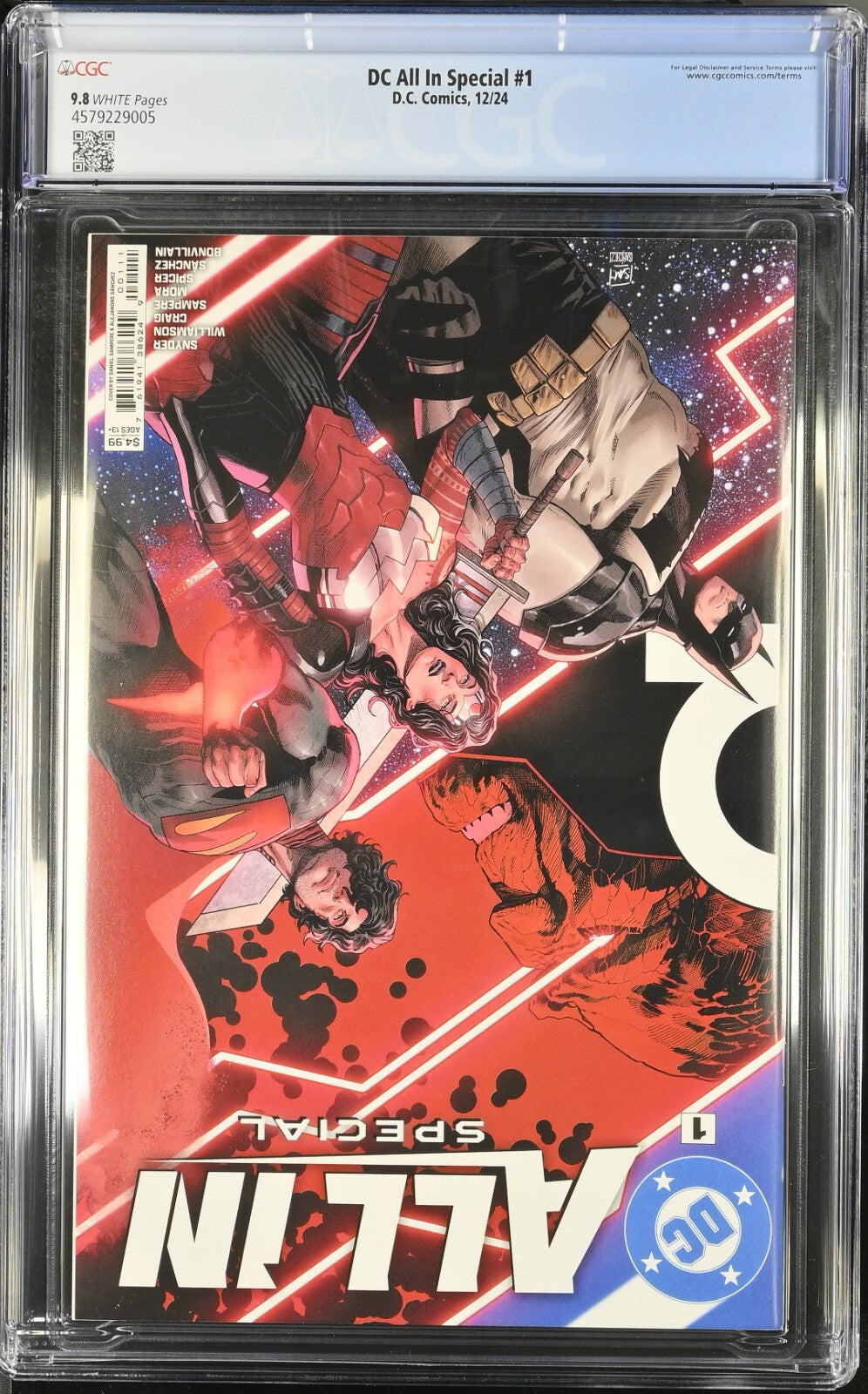 DC All In Special #1 CGC 9.8 Sampere Cover A 1st Print Absolute Batman Superman
