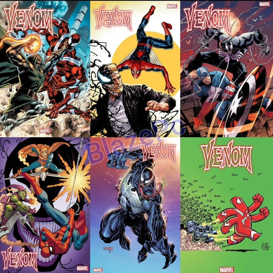 Venom #25 Cover A B C D E F Foil Variant Set Options Ewing Marvel 2023 NM