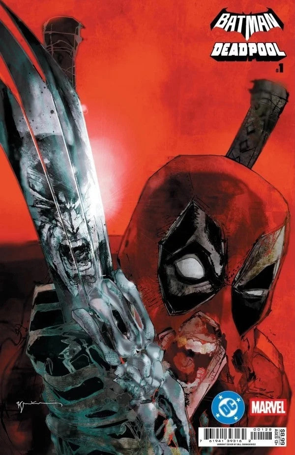 Batman Deadpool #1 Bill Sienkiewicz 340 Homage Cover Q Variant DC Marvel 2025 NM