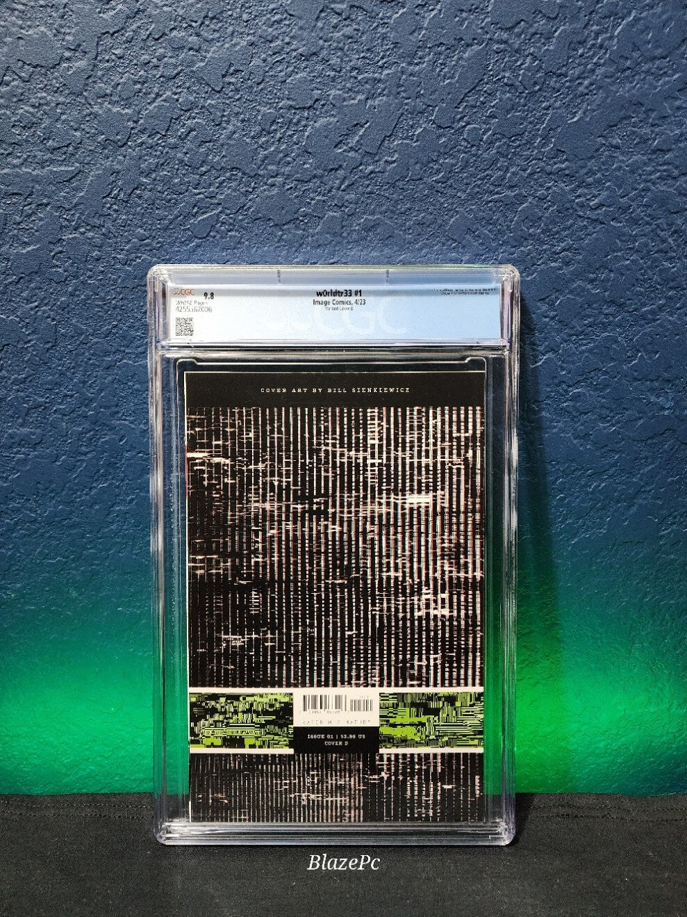 W0rldtr33 #1 CGC 9.8 1:25 Bill Sienkiewicz D Variant NOT recalled version Image