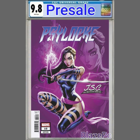 Psylocke #10 CGC 9.8 J Scott Campbell Just Spectacular Variant 2025 PRESALE