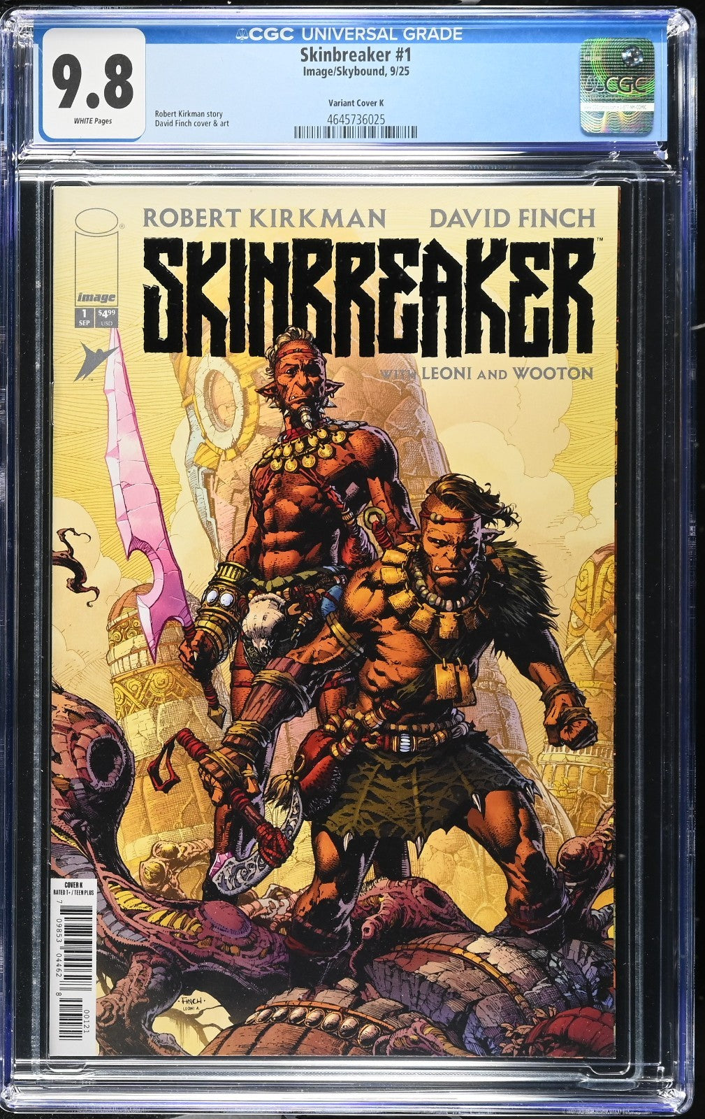 Skinbreaker #1 CGC 9.8 One Per Store Surprise Cover K Variant Kirkman 2025