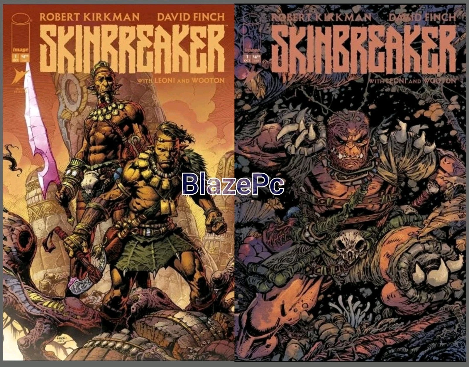 Skinbreaker #1 2nd Print Cover A B Variant Set Options Kirkman Presale 10/29