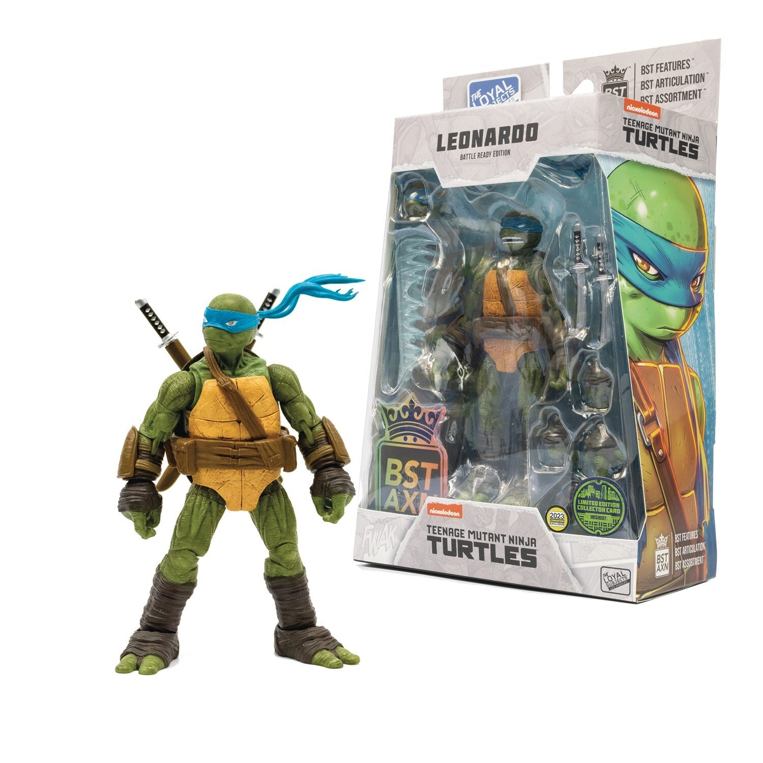 SDCC 2023 Loyal Subjects Battle Ready Tmnt 4 Pack Set BST AXN Ninja Turtles New
