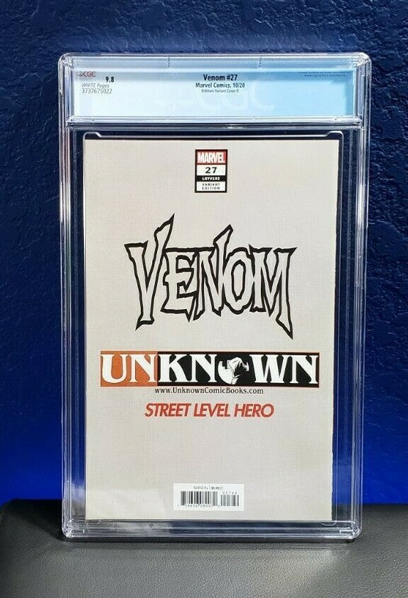 Venom #27 CGC 9.8 Tyler Kirkham Cover D Virgin Variant 1st Codex unknown 