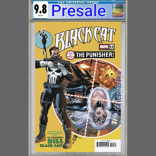 Black Cat #11 CGC 9.8 Cafu Homage Variant 1st Print Punisher Marvel 2026 PRESALE
