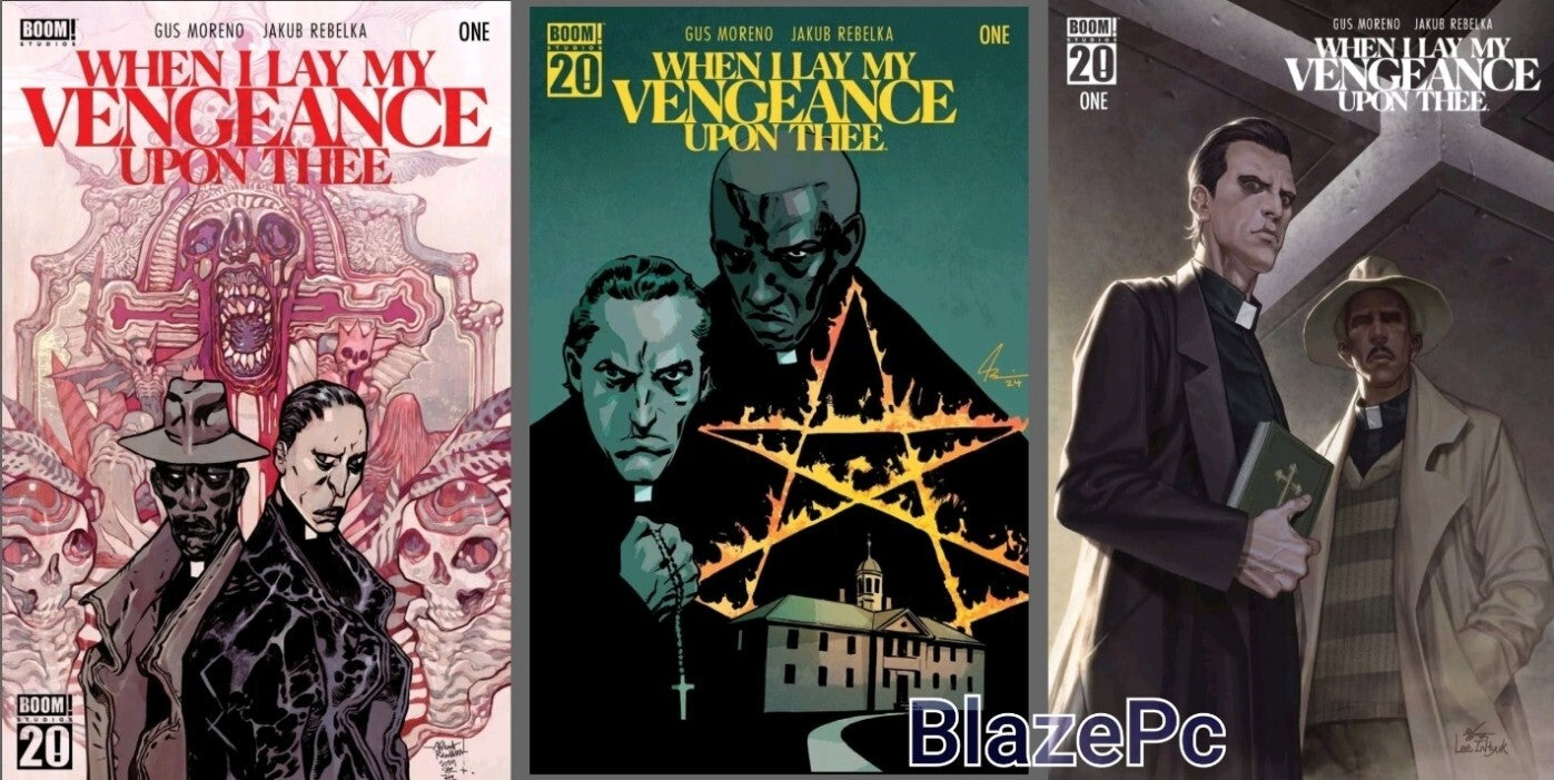 When I Lay My Vengeance Upon Thee #1 Cover A B C Variant Set Options Boom! NM