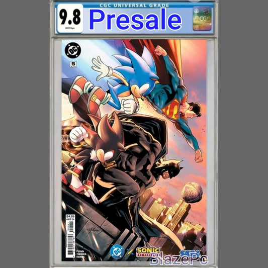 DC X Sonic The Hedgehog #5 CGC 9.8 Lucas Meyer Cover B Variant PRESALE