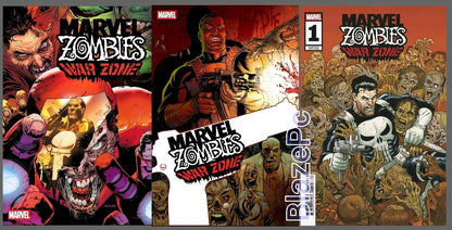Marvel Zombies War Zone #1 Cover A B C Variant Set Options Punisher Presale 9/2