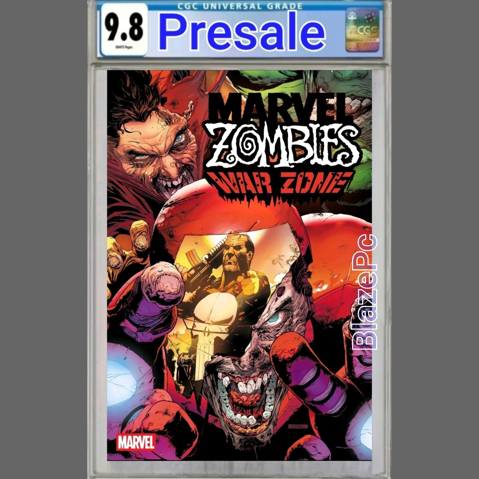 Marvel Zombies War Zone #1 CGC 9.8 Cover A Tony Parker Punisher 2026 PRESALE