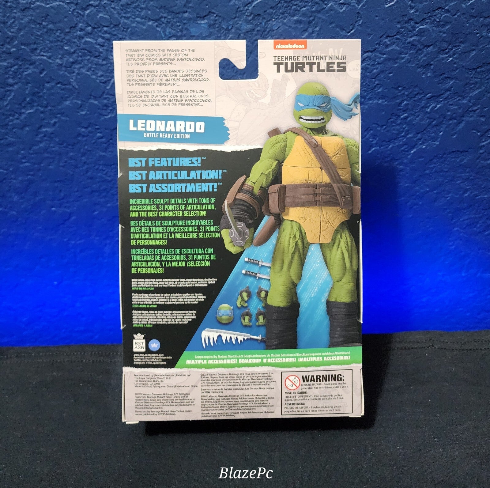 SDCC 2023 Loyal Subjects Battle Ready Tmnt 4 Pack Set BST AXN Ninja Turtles New