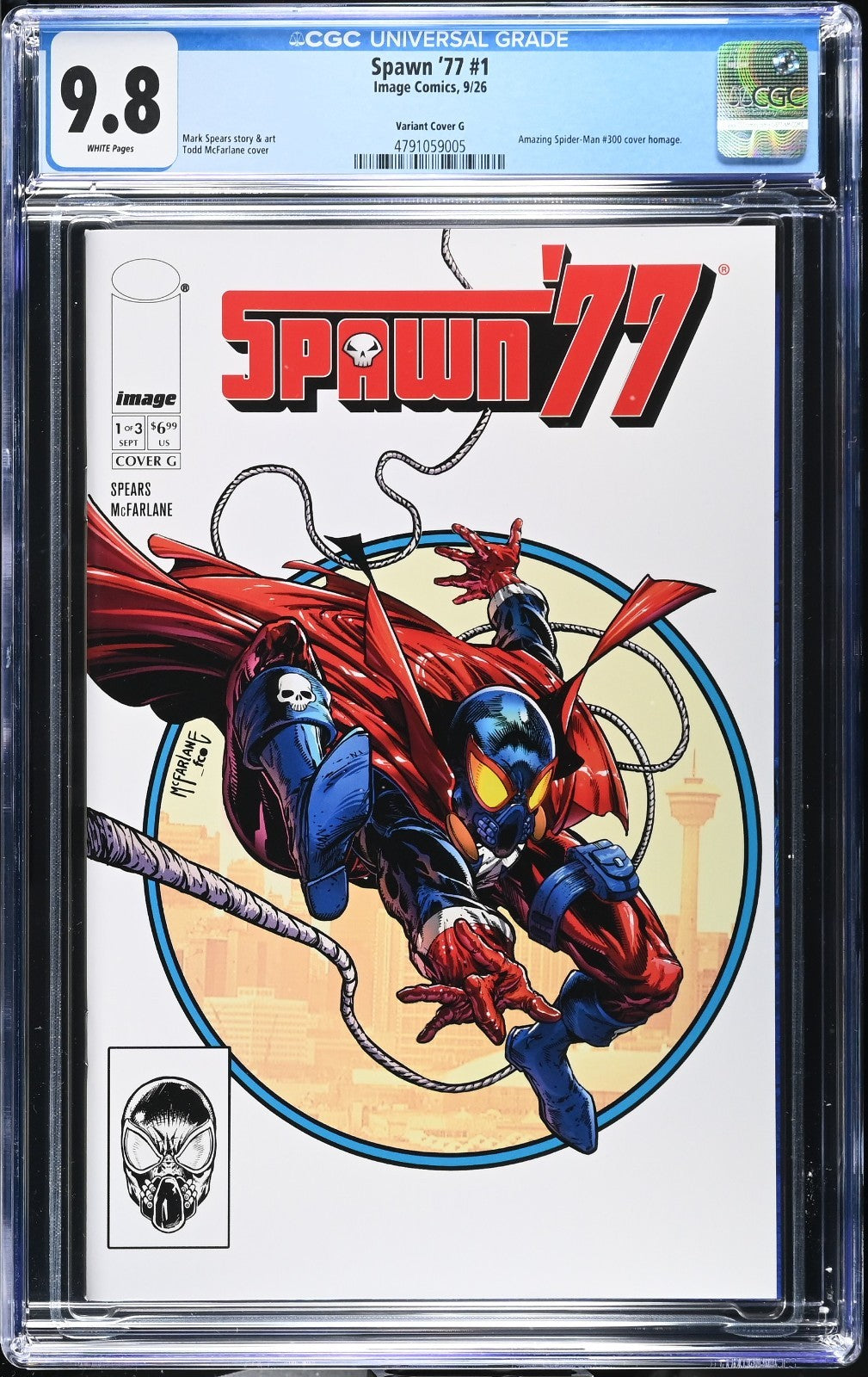 Spawn 77 #1 CGC 9.8 1:50 Todd McFarlane Variant Image Comics 2026