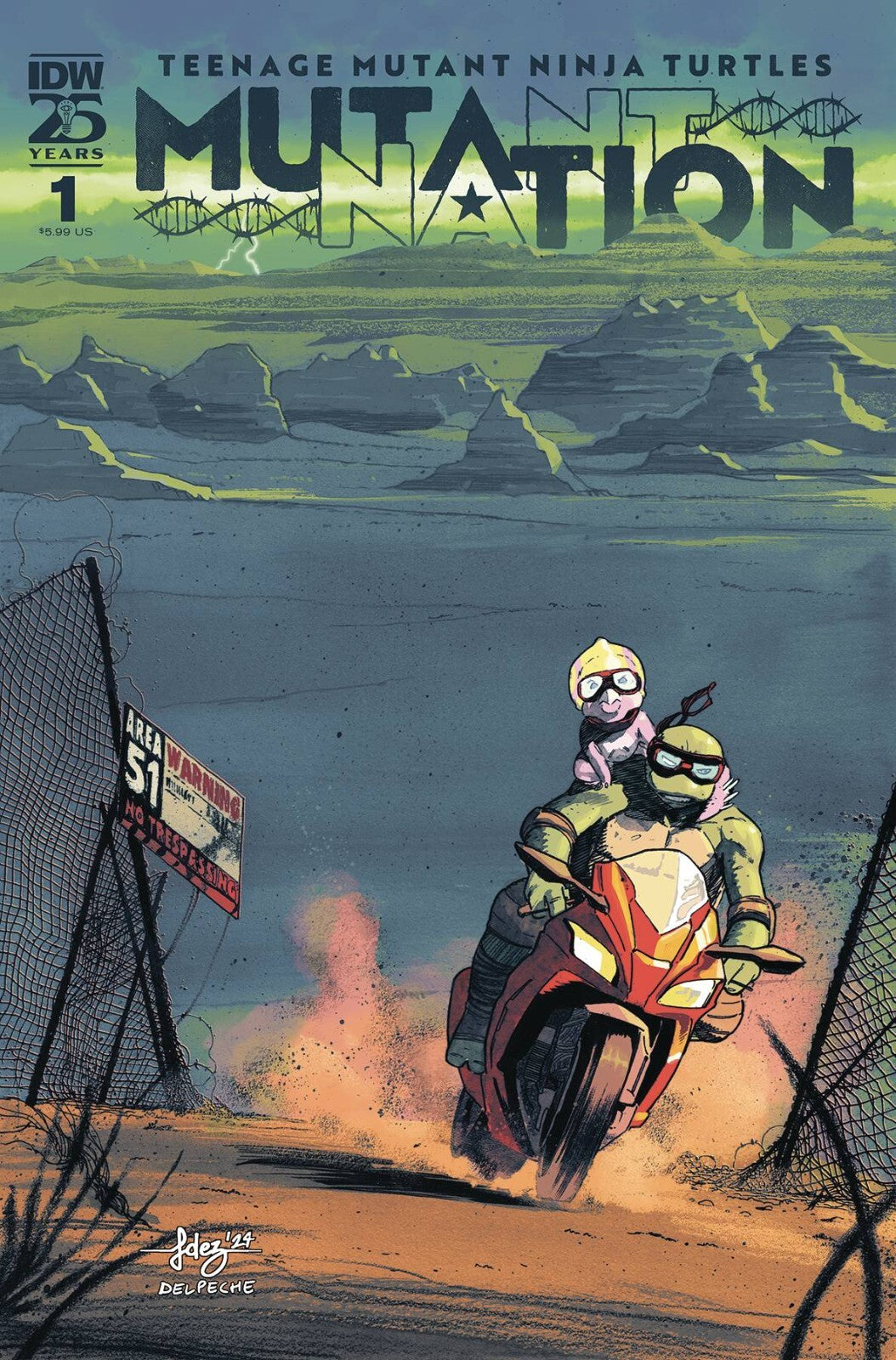 TMNT Mutant Nation #1 Cover A B C D Variant Set or 1:10 Option 2024 NM