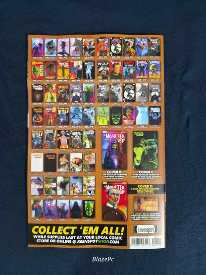 Mark Spears Monsters The Monster & The Wolf #1 1:1000 Glow In The Dark A69 NM