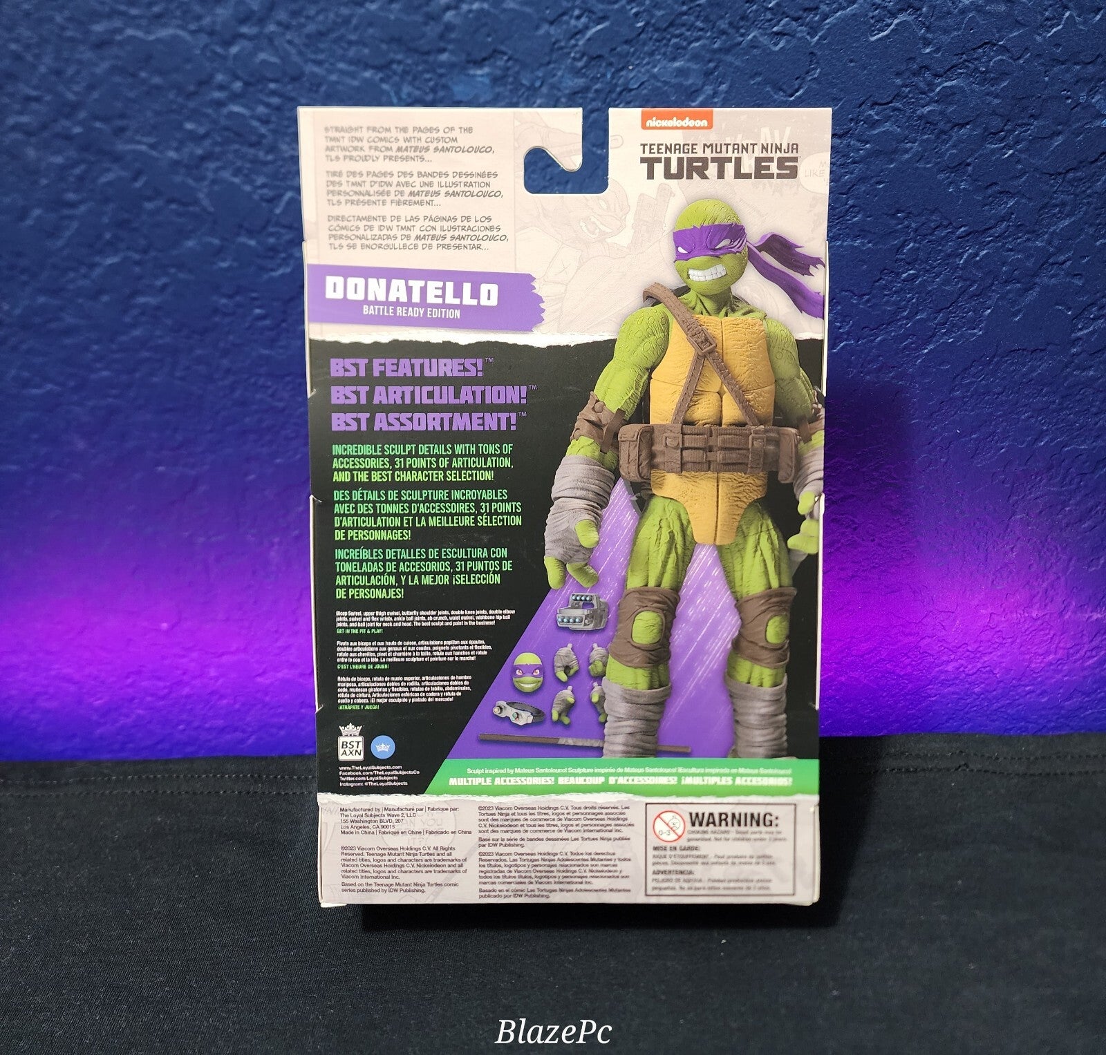 SDCC 2023 Loyal Subjects Battle Ready Tmnt 4 Pack Set BST AXN Ninja Turtles New