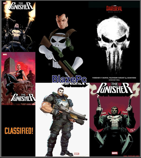 Punisher #1 Cover A B C D E F G Variant Set Options Marvel 2026 Presale 2/25