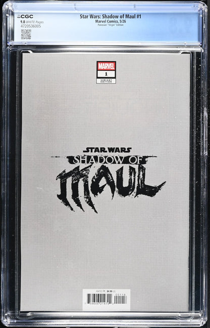 Star Wars Shadow of Maul #1 CGC 9.8 1:100 Panosian VIRGIN Variant Marvel 2026