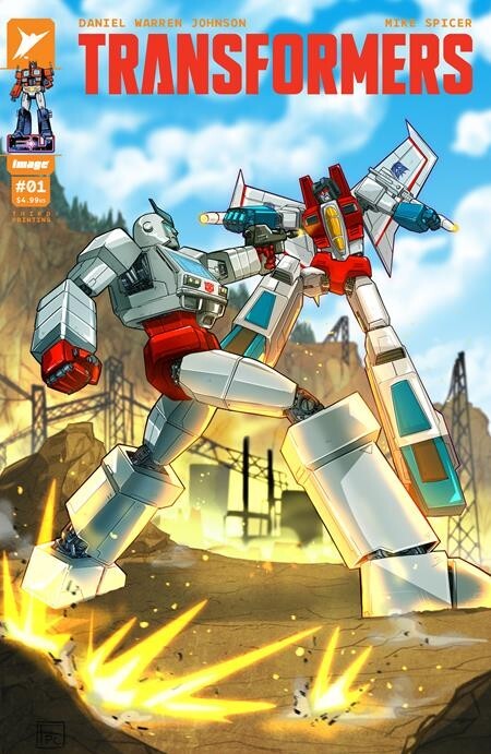 Transformers #1 3rd Print Variant Parel Image Comics 2023 NM