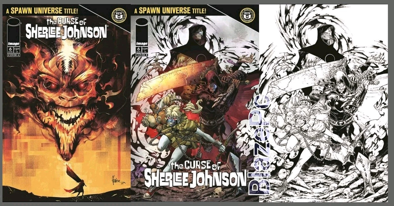 Spawn The Curse Sherlee Johnson #6 A B C Variant Set Options Image Presale 6/24