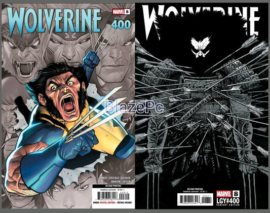 Wolverine #8 2nd Print Cover A B Variant Set Options Johnson 2025 NM