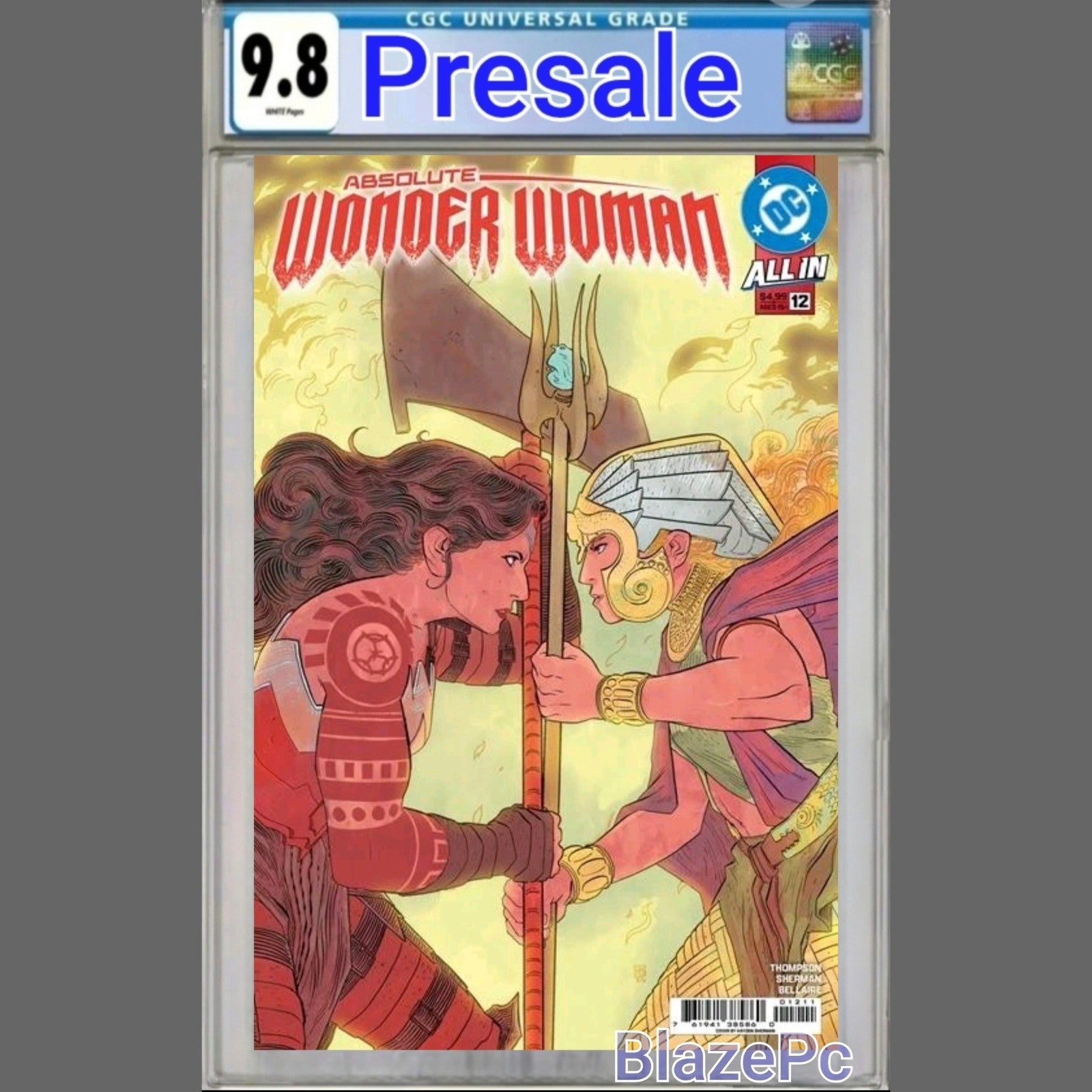 Absolute Wonder Woman #12 CGC 9.8 Cover A Hayden Sherman DC 2025 PRESALE