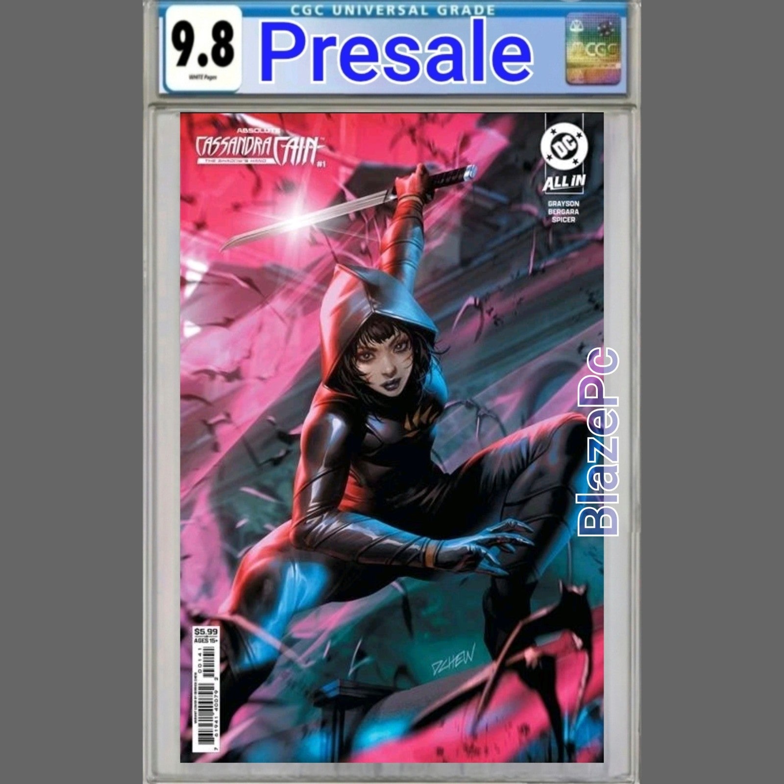 Absolute Cassandra Cain The Shadows Hand #1 CGC 9.8 Cover D Chew Variant PRESALE