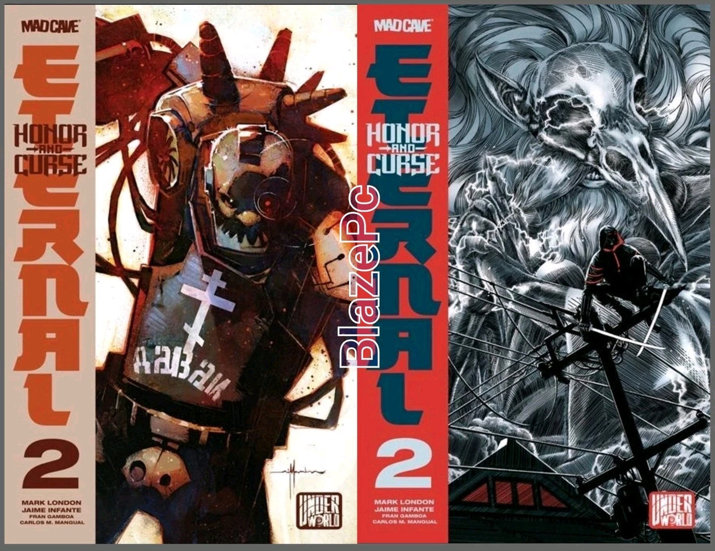 Honor and Curse Eternal #2 Cover A B C Variant Set Options Mad Cave Presale 4/29