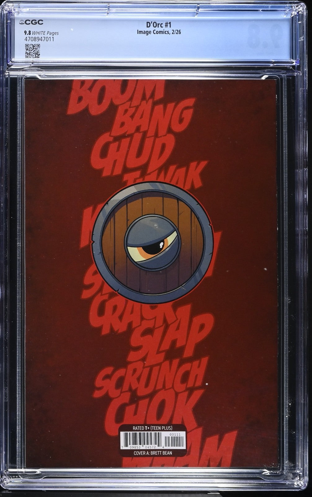 Dorc #1 CGC 9.8 Brett Bean Cover A 1st Print Brett Bean Image Comics 2026