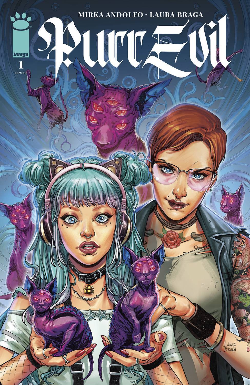 Purr Evil #1 Cover A B C D E Variant Set Options Andolfo Pure Image Comics NM