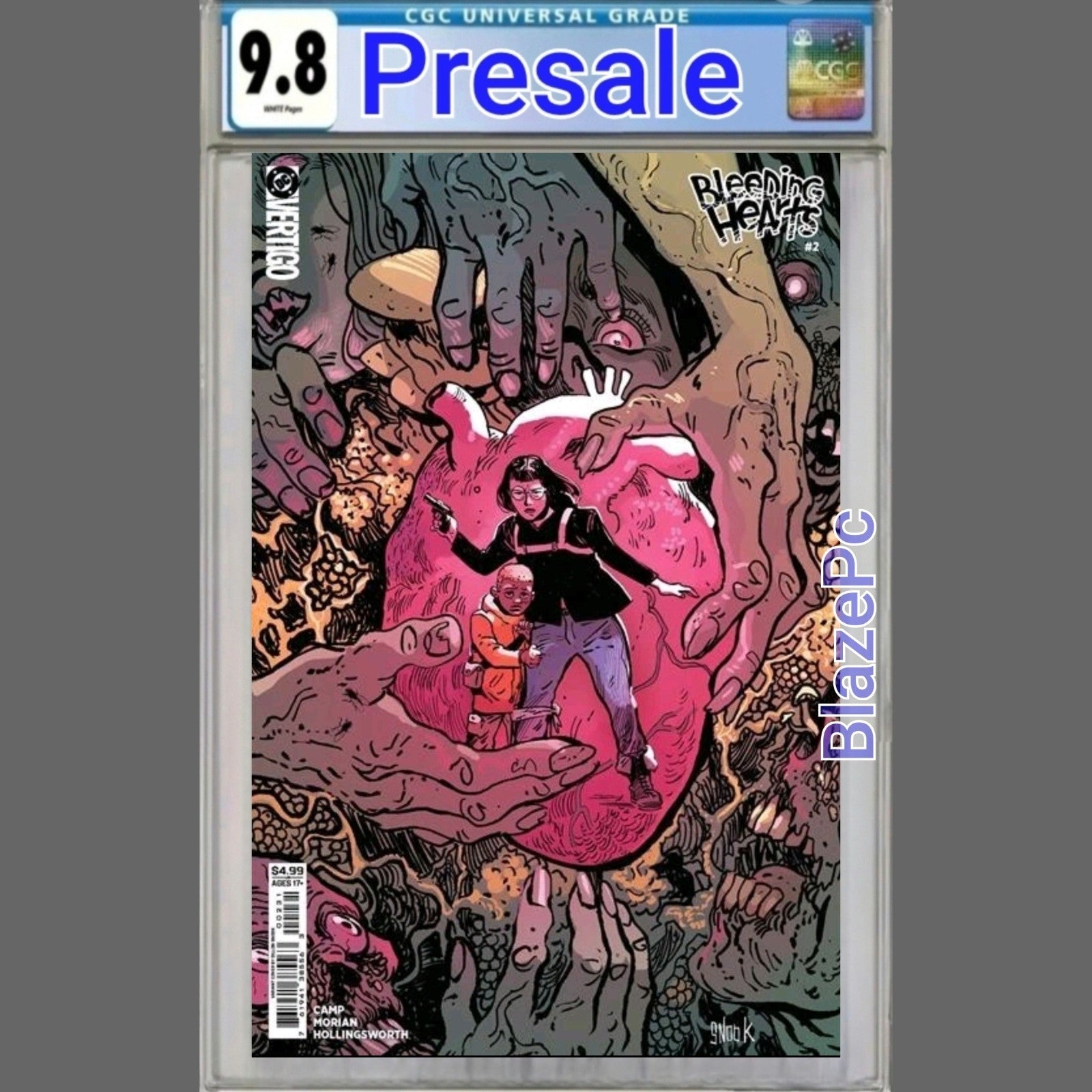 Bleeding Hearts #2 CGC 9.8 Dillon Snook Cover C Variant DC Vertigo 2026 PRESALE